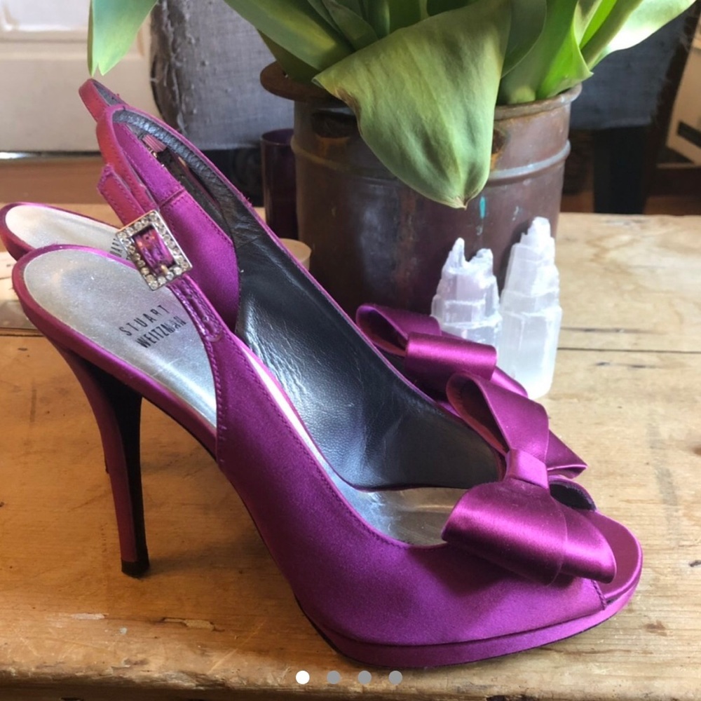 💅🏼pink STUART WEITZMAN peep toe heels 💅🏼